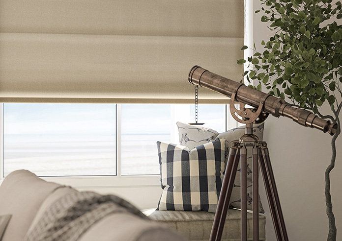 Esme, Timeless Cream - Motorised Roman Blind - Image 5